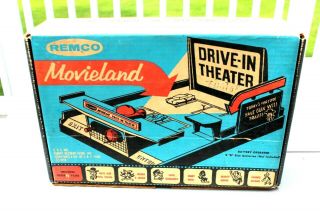 Remco 1959 Movieland Drive - In Theater No.  303 Screen Cars Projection Booth Misc.