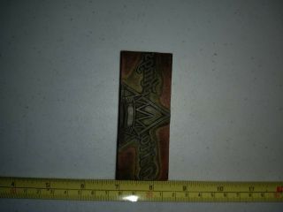 Vintage Letterpress Printing Block Delta Kings High School? Stockton CA? 3