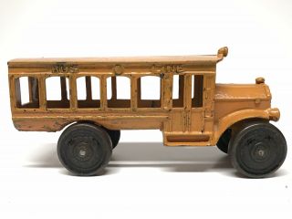 Rare Dent 8.  5 " School Bus Truck Car Arcade Hubley Kenton Kilgore Coach