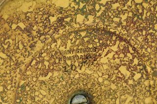 Rare Tiffany Studios Zodiac Bronze and Hand Painted Enamel Desk Inkwell 1077 8