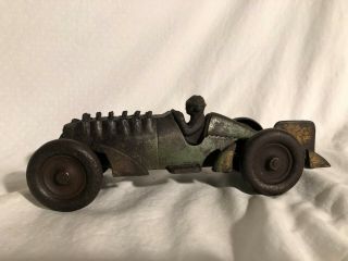 Hubley Cast Iron Race Car Authentic Hubley Racer 10 3/4 Inches Long
