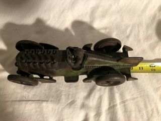 Hubley Cast Iron Race Car Authentic Hubley Racer 10 3/4 inches long 7