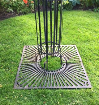 QUALITY ANTIQUE WROUGHT IRON GARDEN TREE GUARD CAST IRON ROOT COVER 6