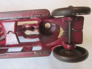 ANTIQUE CAST IRON TOY PUMPER FIRE ENGINE - RED PAINT,  KENTON TOYS, 12