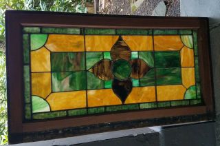 Antique Stained Glass Window,  Coal Town Pa,  Early 1900s