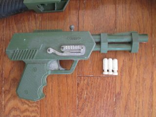 Johnny Seven OMA One Man Army Toy Cap Gun Vintage Topper Pistol Bullets Grenade 5