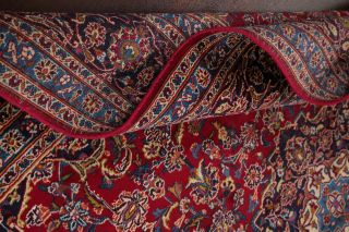 Vintage Traditional Floral RED Oriental Area Rug Hand - Knotted WOOL Carpet 10x13 10
