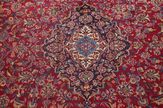 Vintage Traditional Floral RED Oriental Area Rug Hand - Knotted WOOL Carpet 10x13 5