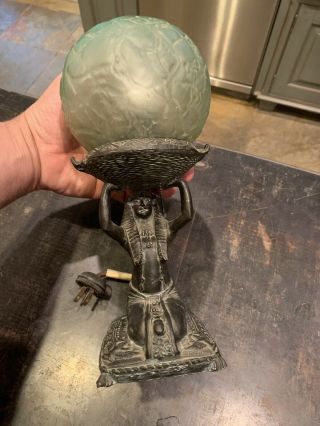 1920’s Arts And Crafts Egyptian Revival Lamp