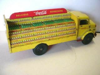 1950 ' s Marx Coca Cola Delivery Truck with Soda Cases 2