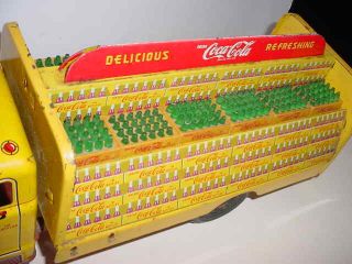 1950 ' s Marx Coca Cola Delivery Truck with Soda Cases 3