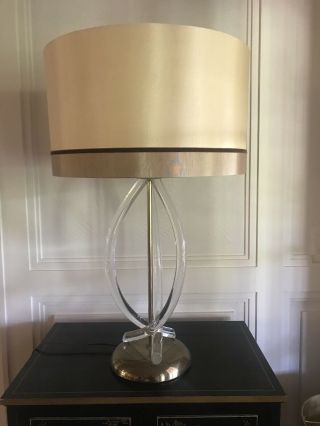 Dorothy Thorpe Lucite Pretzel Mid Century Lamp
