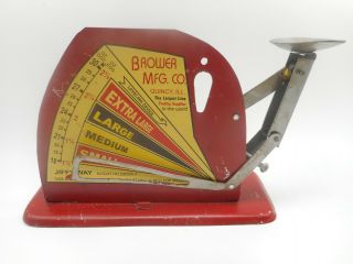 Antique Vintage Jiffy Way Quincy Il Egg Balance Weight Size Poultry Scale