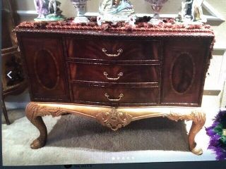 Gorgeous Lbn Maitland Smith Ornate Baroque Empire Style Table Buffet