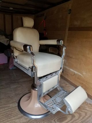 Antique Vintage Koken Barber Shop Chair