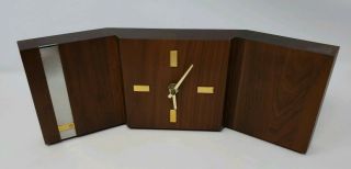 Vintage Mid Century Modern Mcm General Electric Ge Wooden Clock Rare