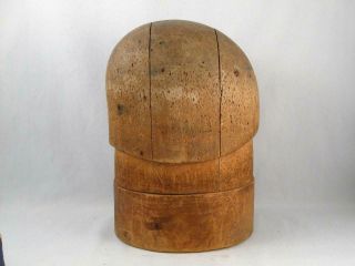 Vintage/antique Wooden Hat Mold Block Millinery Form