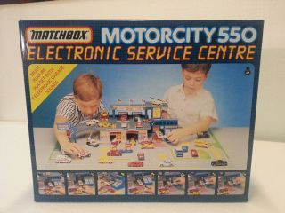 Matchbox Motorcity 550 Electronic Service Centre,  Rare Vintage And Boxed