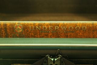 Antique Underwood Typewriter w Case Great Wood Cabinet 2