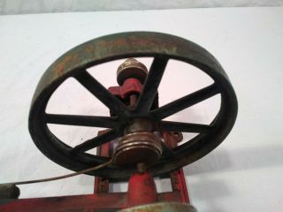 Rare Old ViTG Antique Kenton Cast Iron Horizontal Steam Engine Toy Model 10