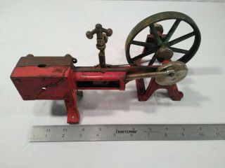 Rare Old ViTG Antique Kenton Cast Iron Horizontal Steam Engine Toy Model 11