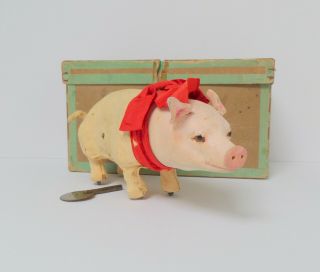 Rare Roulet & Decamps Pig Automaton C1900