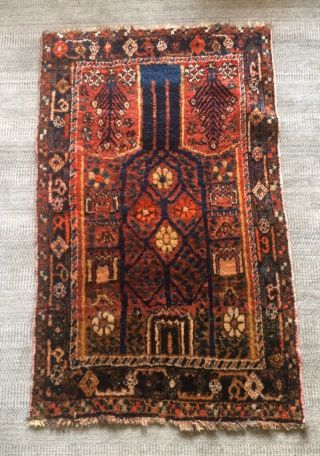 Antique Tribal Neiriz Tree Of Life Rug 2