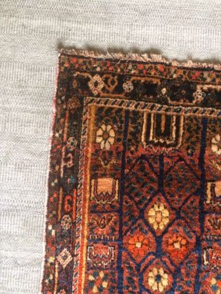 Antique Tribal Neiriz Tree Of Life Rug 8