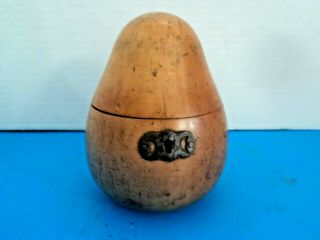 Antique Pear Shaped Tea Caddy