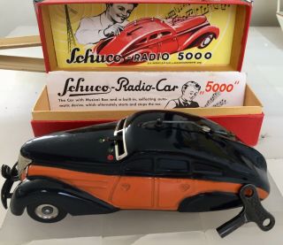 Tin Toys Germany,  Schuco Radio 5000,  1938,  Perfect,  Pristine. 3
