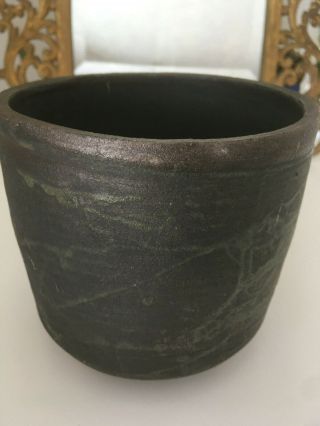 Vtg Mid Century Earthgender Cressey Stoneware Era Ceramic Studio Pottery Planter 8