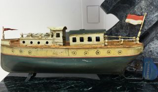 Marklin,  Boat,  Windup,  Tin Toys Germany,  30s,  Rare,  100,  Hand Painted 2