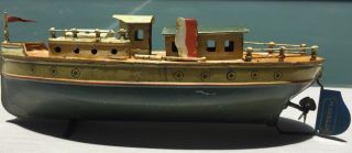 Marklin,  Boat,  Windup,  Tin Toys Germany,  30s,  Rare,  100,  Hand Painted 3
