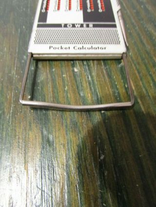 Tower Pocket Calculator Addition / Subtraction Pen & Case Vintage West Germany 4