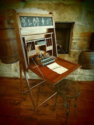 Antique Victorian Easel / Desk / Chalkboard - Child 