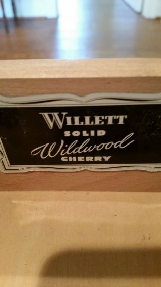Vintage Wildwood Cherry Willett Slant Top wKey Secretary Writing Desk Escritoire 8
