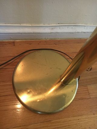 Vintage 1970s Brass Tubular Floor Lamp by Robert Sonneman Touch 10