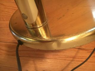 Vintage 1970s Brass Tubular Floor Lamp by Robert Sonneman Touch 4