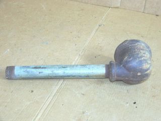 Antique Rustic Farm Hand Water Well Pump Conductor Cup & Pipe Old Windmill Decor 10