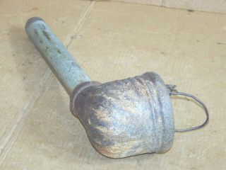 Antique Rustic Farm Hand Water Well Pump Conductor Cup & Pipe Old Windmill Decor 12