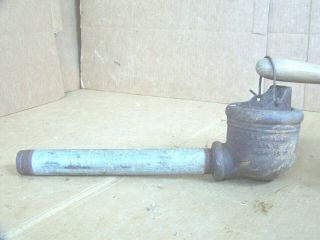 Antique Rustic Farm Hand Water Well Pump Conductor Cup & Pipe Old Windmill Decor