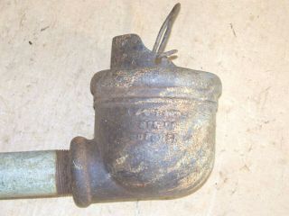 Antique Rustic Farm Hand Water Well Pump Conductor Cup & Pipe Old Windmill Decor 9