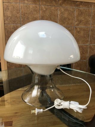 Mid Century Gino Vistosi Murano Glass Mushroom Table Lamp
