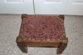Fine HEAVY Mission Oak Arts & Crafts Foot Stool Weighs Nearly 8 Pounds STURDY 4