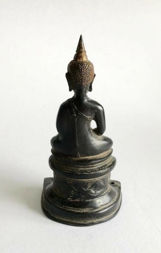 Chinese Antique Bronze Gilt Oriental Buddha 18th Century 3