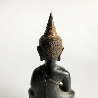 Chinese Antique Bronze Gilt Oriental Buddha 18th Century 4