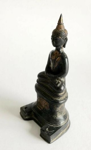 Chinese Antique Bronze Gilt Oriental Buddha 18th Century 6