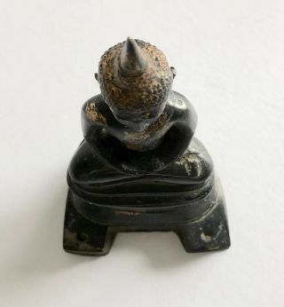 Chinese Antique Bronze Gilt Oriental Buddha 18th Century 7