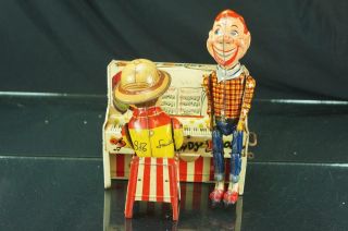 1950s Bob Smith Howdy Doody Band Tin Wind Up Toy Piano Complete 2