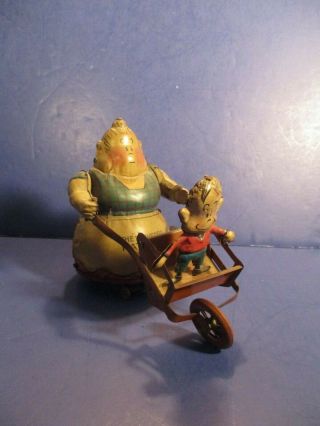 Antique " The Powerful Katrina " Vintage Wind - Up Tin Toy - Made In Germany